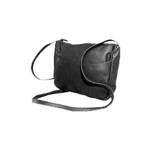  David King 525 Sleek Top Zip Handbag Color Black 