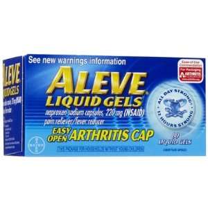  Aleve Arthritis Pain Relief Liquid Gels 80 ct. (Quantity 