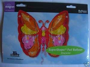 red butterfly supershape foil balloon £ 1499