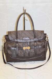 LADIES SATCHEL HANDBAG PURSE TAUPE # GU 9938  