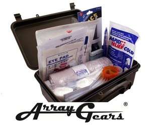   First Aid Kit • Waterproof Box • Made In U.S.A. • Military Style