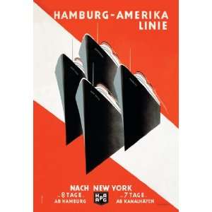  Hamburg Amerika Cruise Line 20x30 poster