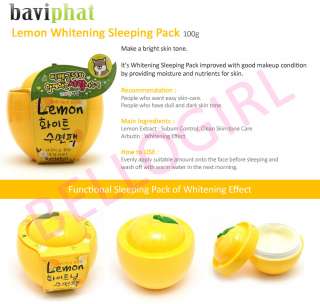 Limón de Baviphat que blanquea el paquete BELLOGIRL el dormir