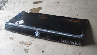 BMW E30 Black Trunk Lid w IS Rear Spoiler 84 91 325is 325e 318is 325iC 