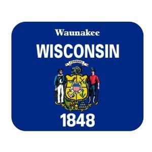  US State Flag   Waunakee, Wisconsin (WI) Mouse Pad 