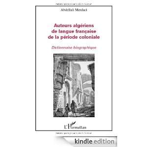 Auteurs algériens de langue française de la période coloniale 