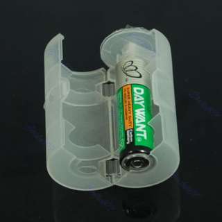 4pcs AA to D Size Battery Adaptor Holder Case Converter  