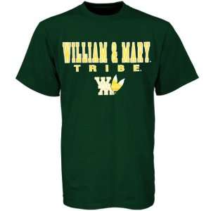 William & Mary Tribe Green Collegiate Big Name T shirt 
