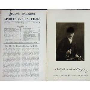   1919 Antique Portrait Sir Dennis Readett Bayley M.F.H