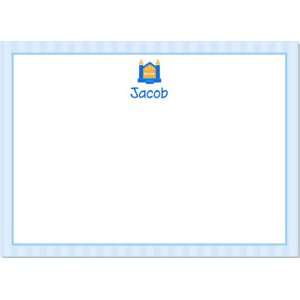  Blue And Orange Bounce House Note Cards