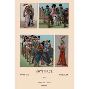  People and Places of the Middle Ages by Auguste Racinet 