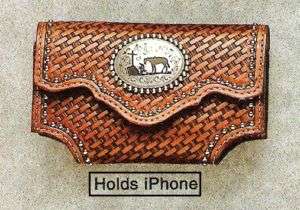 iPhone CASE ~Belt Clip~ Western Tooled Leather   Cross  