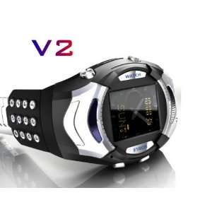  V2 Mobile Cell Watch Phone. With Keypad and 1.3MP Camera 