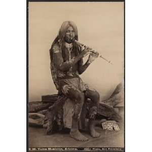    Yuma musician,Arizona,AZ,body paint,flute,1870 1912