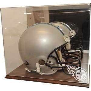  Tennessee Titans Walnut Finished Base Helmet Display 