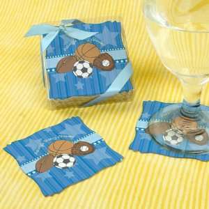  All Star Sports   Personalized Baby Shower Coasters (Set 