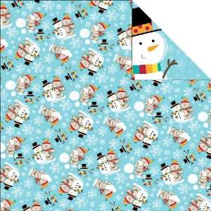   Snow Buddies 12 by 12 Inch Double Sided Scrapbook Paper, Snow Buddies