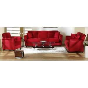   Sunset N0137 Set Asp Aspen Sofa Collection   Rainbow Red Home