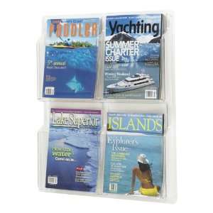  Reveal Magazine Display with Four Vertical Openings 