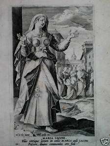 Maria Iacobi DE VOS COLLAERT GALLE c1590 Kupferstich  