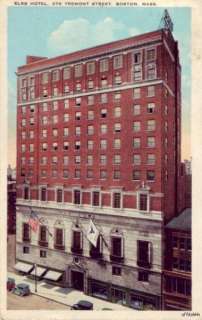 ELKS HOTEL TREMONT STREET BOSTON, MA 1930  