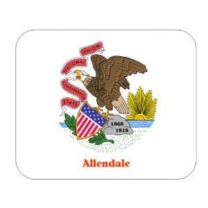  US State Flag   Allendale, Illinois (IL) Mouse Pad 