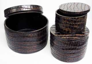 Other matching set of the alligator skin collection. (alligator skin 