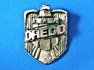 See video above for close up views of the Judge Dredd Badge.