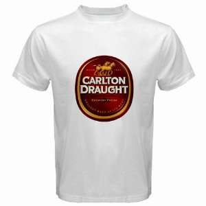  Carlton Draught Beer Logo New White T Shirt Size  3XL 