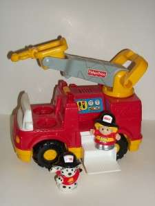 Fisher Price Little People Fire Truck with Sounds, Cheryl Fire Fighter 