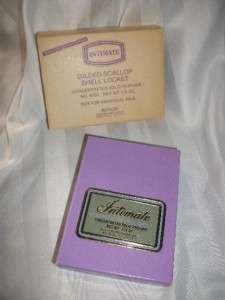 Vtg Intimate Scallop Shell Solid Perfume Locket ~ VHTF  