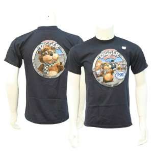  Fox Sports Digger And Friends Youth T shirt   Navy 