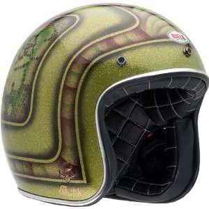  Bell Custom 500 Open Face Motorcycle Helmet Medium Skratch 