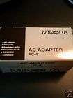 New Minolta AC 4 AC Adapter Dimage X, Xi, X50 & X60 AC4