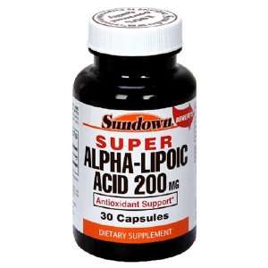  Sundown Super Alpha   Lipoic Acid, Super, 200 mg, 30 