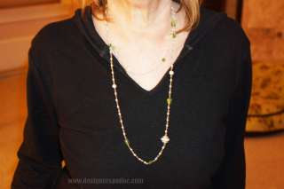 David Yurman Bijoux Freshwater Pearl & Peridot 45 Toggle Necklace $ 