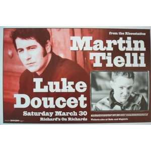  Martin Tielli Luke Doucet Vancouver Concert Poster