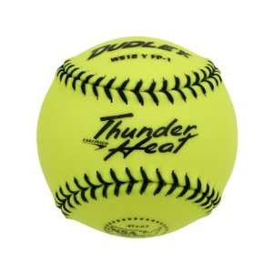 Dudley NSA Thunder Heat Synthetic Yellow Fast Pitch Softball (Black 