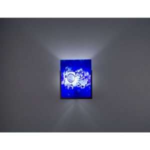  FN2 Wall Sconce with Single Art Glass Magic Panel and Full 