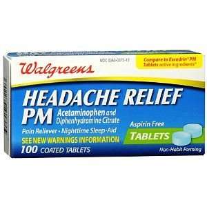  Headache Relief PM Tablets, 100 ea Health 