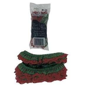  40 Bags of Red & Green Ruffled Lace Trim 9
