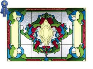 Victorian Beauty Stained Art Glass Window Panel New  