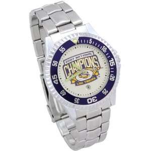   National Champions Mens Competitor Watch with Stainless Steel Strap