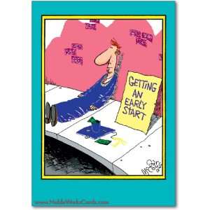  Funny Graduation Card Early Start Funny Humor Greeting 