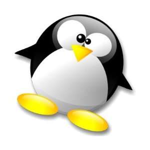  Linux Tux Crystal Round Stickers Arts, Crafts & Sewing