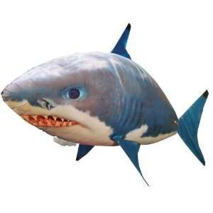    air swimmer remote control flying white shark Toys & Games