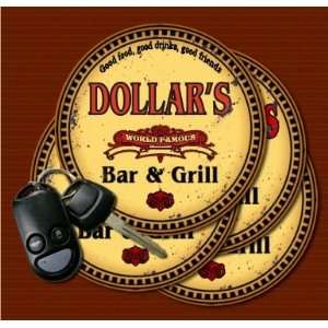  DOLLARS Family Name Bar & Grill Coasters Kitchen 