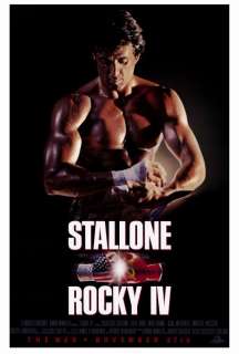 ROCKY IV MOVIE POSTER 1 Sided RARE ROLLED ORIGINAL ADVANCE 27x41