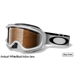  Oakley Ambush, White  Black Iridium Lens Sports 