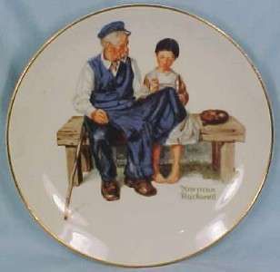 THE LIGHTHOUSE KEEPERS DAUGHTER NORMAN ROCKWELL PLATE  